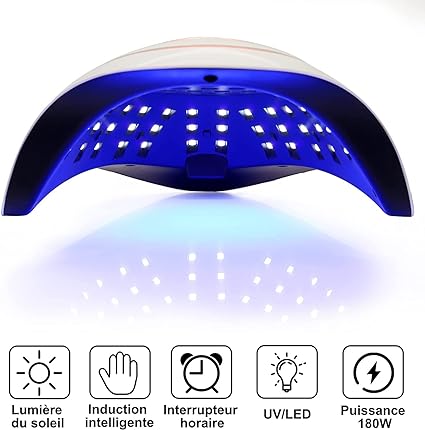 Lampe de Séchage des Ongles Professionnelle – LED UV pour Vernis & Gel